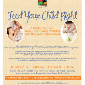 Are you Feeding your Child Right? Join this Infant Nutrition Workshop Are you Feeding your Child Right? Join this Infant Nutrition Workshop