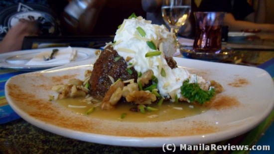 ARYA Restaurant Fig Cake