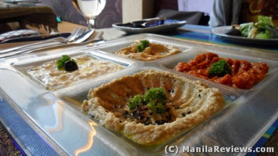 ARYA Restaurant Dip platter