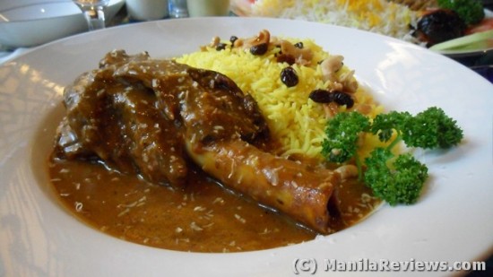 ARYA Restaurant Lamb Biryani