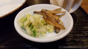 Kaiseki prepared appetizers