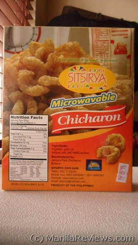 Sitsirya Nutritional content