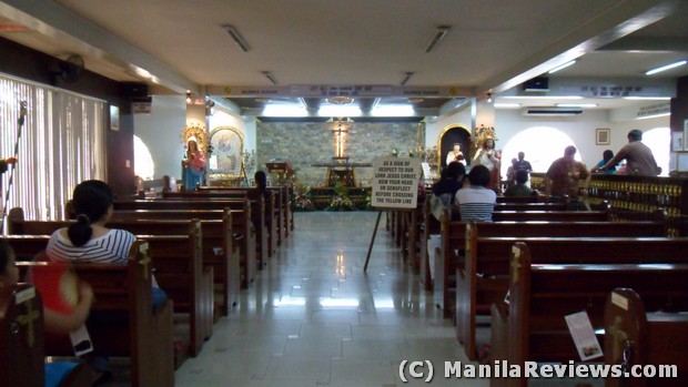 Padre Pio Chapel Libis inner part of chapel St. Pio Chapel Libis inner part of chapel