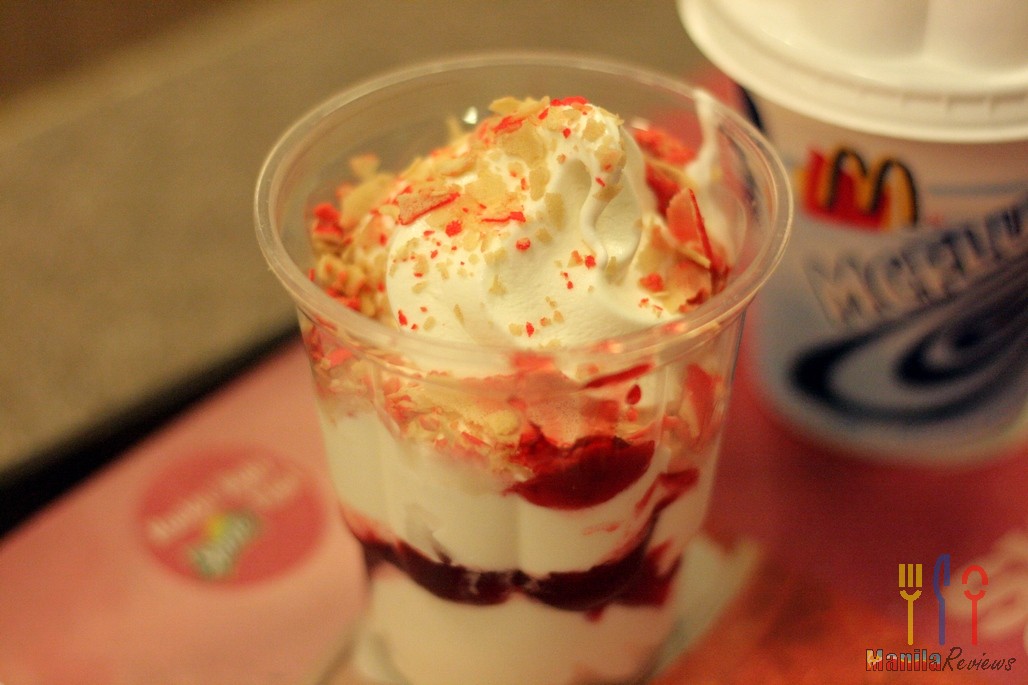 McDonald's Strawberry Twist Sundae