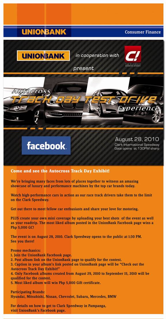 UnionBank Autocross Track Day Exhibit