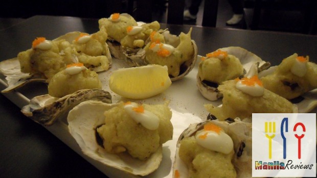 Pino Tempura Oysters and Pearls
