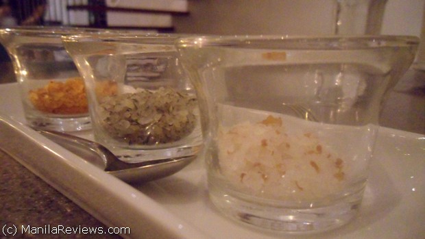 Chili, Herbed and Garlic Salts
