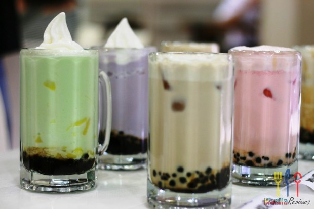 Honey Dew Bubble Tea, Taro Bubble Tea, Royal Milk Tea, Strawberry Milk Tea