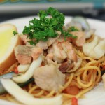 Bubble Tea Spicy Mix Seafood and Tomato Spaghetti (Php 295)