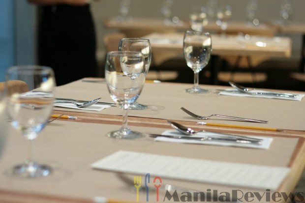 Chef's Table Table arrangement