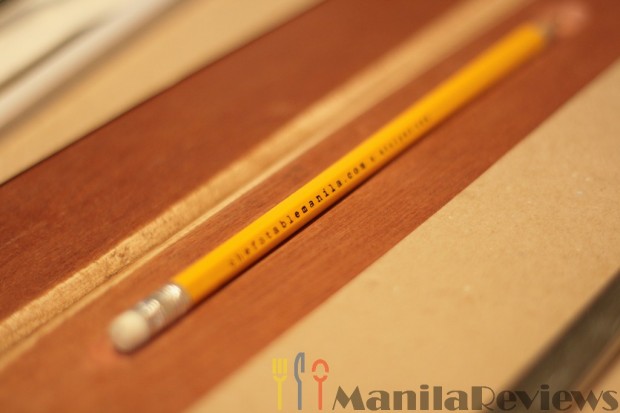 Chef's Table Pencil Slot
