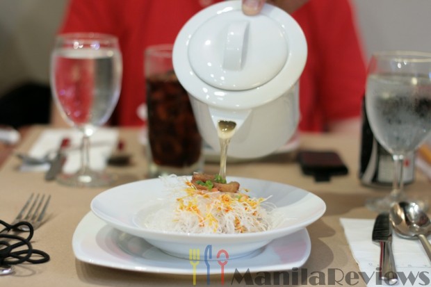 Chef's Table Soup being poured