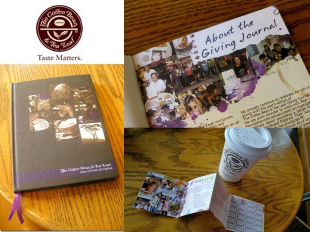 Coffee Bean and Tea Leaf 2011 Giving Journal