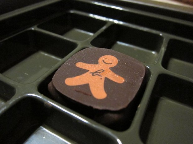 Agnes B piece of chocolate
