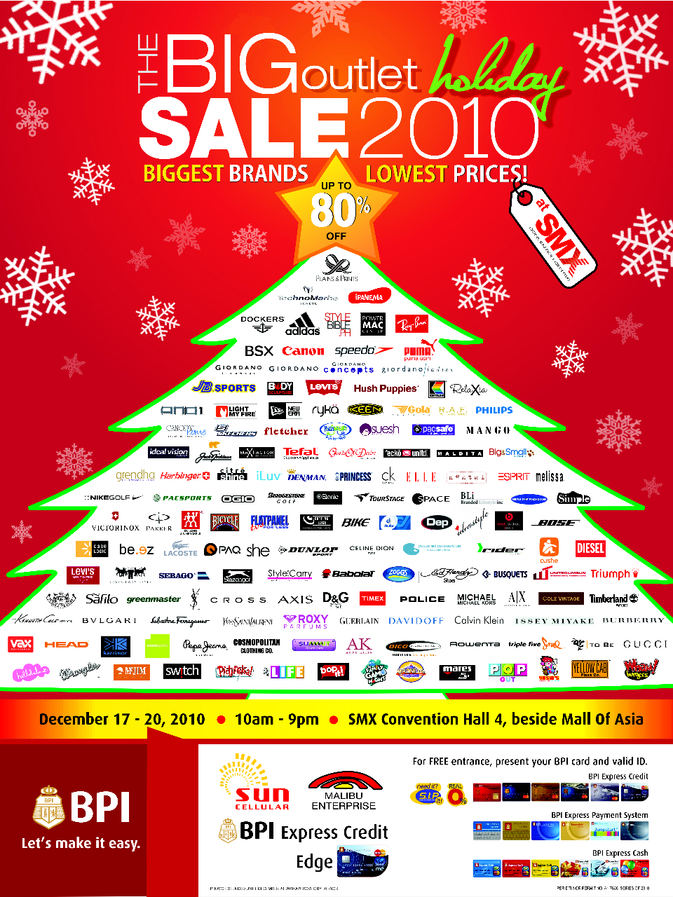 THE BIG HOLIDAY OUTLET SALE 2010