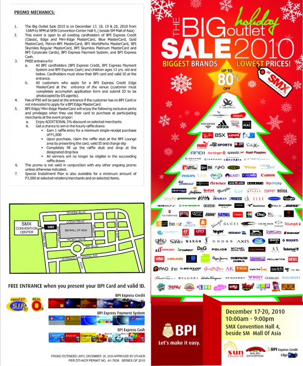 The Big Holiday Sale 2010: Front of the flyer