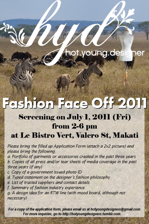 HYD Fashion Face Off 2011 Poster for Screening