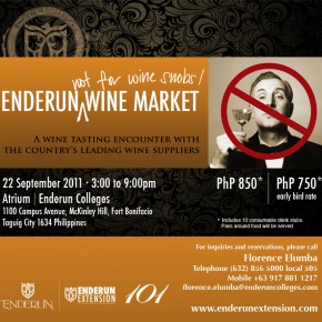 Enderun: Not for Wine Snobs Wine Market Enderun: Not for Wine Snobs Wine Market