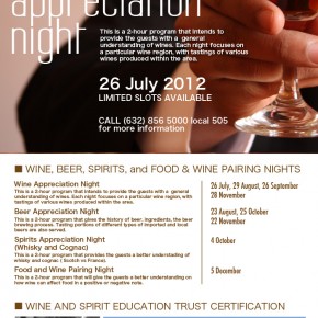 Wine Appreciation Night at Enderun Wine Appreciation Night at Enderun