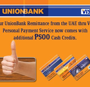 Good news for Filipinos in UAE from Visa and UnionBank! Good news for Filipinos in UAE from Visa and UnionBank!