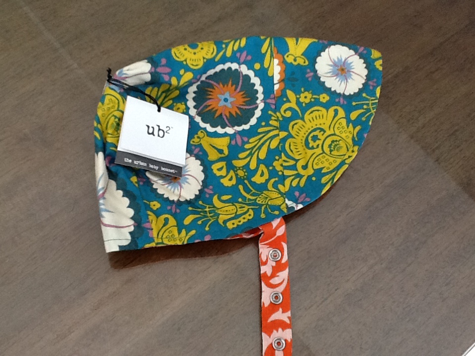 Got this cute little bonnet for my soon-to-be-born daughter! :)