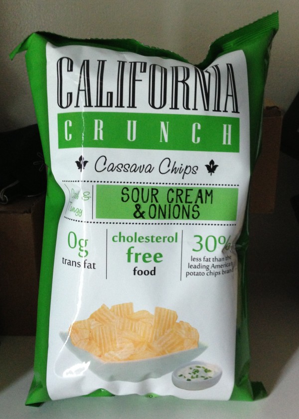 California Crunch Cassava Chips Sour Cream and Onions