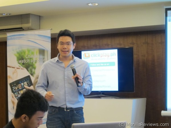 Sherwin Dela Cruz, president of Clickplay explaining the Application