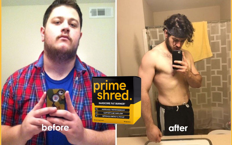 Primeshred results - before and after weight loss