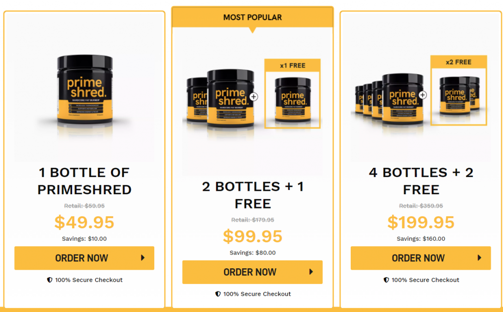 Buy Primeshred fat burning supplements